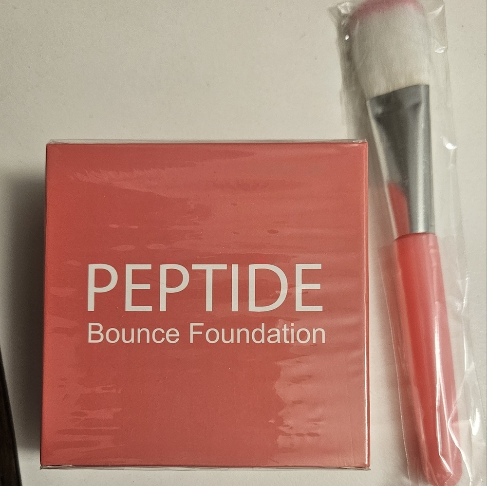 Peptide Bounce Foundation with Brush - Pink